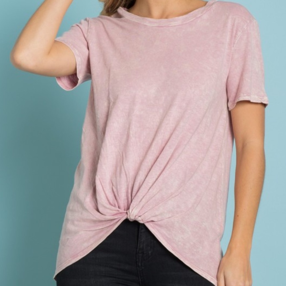 Knot Twist Front Tee